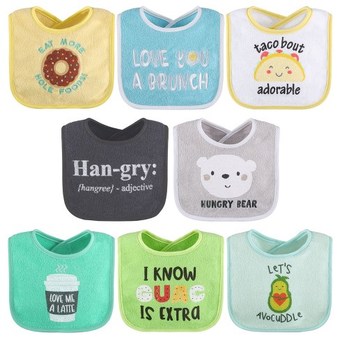 Little Star Cotton Feeding Baby Bib, 10pk Unisex