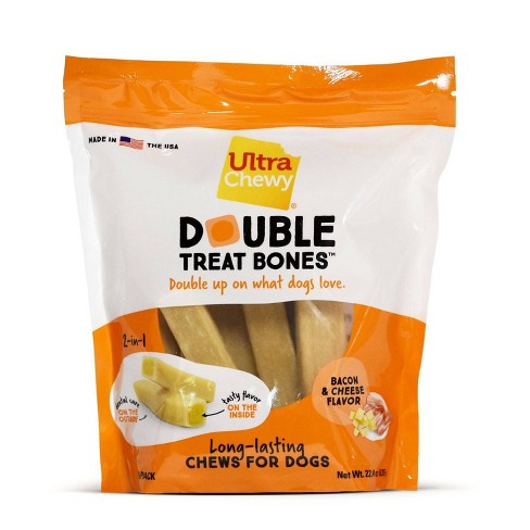 Fashion ultra chewy double treat bone