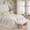 TOV Furniture Sagano Dyed-Yarn Bench in White - 2 of 4