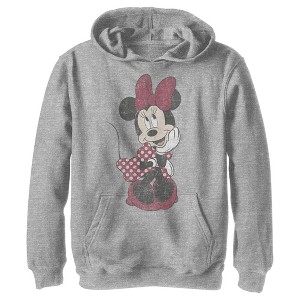Boy's Disney Polka Dot Minnie Pull Over Hoodie - 1 of 4