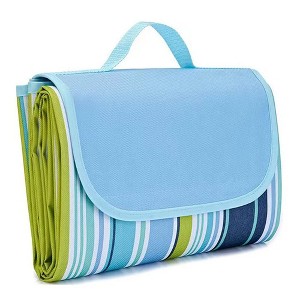 Outdoor Picnic Blanket, Waterproof Sandproof Camping Portable Travel Blanket, Foldable Large Beach Blanket For Outdoor Indoor Family Beach Park Grass - 1 of 4
