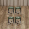 Bar Stools Set Of 2 Stools Barstoolsstools For Kitchen Counter Metal Bar Stools Set Of 2 Pu Leather Barstools Farmhouse Bar Stools Rustic Bar Stools - 3 of 4