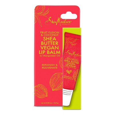 SheaMoisture Fruit Fusion & Coconut Shea Butter Vegan Lip Balm - Travel Size - 0.43oz