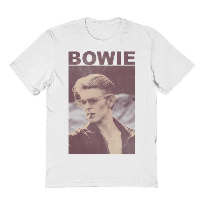 David Bowie Men's Suave Bowie Short Sleeve Graphic Cotton T-shirt
