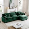 NicBex L-Shaped Corduroy Sectional Sofa,3-seater Couch with Ottoman for Living Room,Apartment,Office - 2 of 4