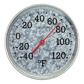 5” Indoor Outdoor Thermometer - Analog Thermometer gauges for Temperature  Updated, Round Dial Metal Wall Thermometers Large Numbers for Home, Patio
