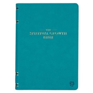 The Spiritual Growth Bible, Study Bible, NLT - New Living Translation Holy Bible, Faux Leather, Teal - (Leather Bound) - 1 of 1