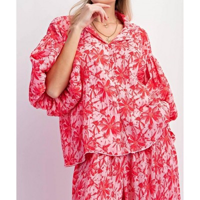 Women's Crinkled Top - Easel