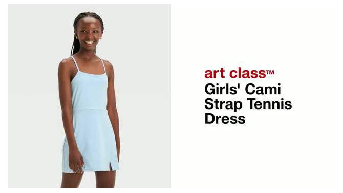 Girls' Cami Strap Tennis Dress - art class™, 2 of 5, play video