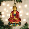 Old World Christmas Blown Glass Ornament for Christmas Tree, Red Buddha - 2 of 4