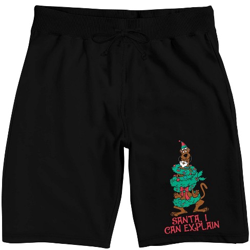 Scooby Doo I Can Explain Men's Black Sleep Pajama Shorts - image 1 of 4