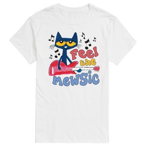 Men's - Pete the Cat - Feel The Mewsic Short Sleeve Graphic T-Shirt - 1 of 4