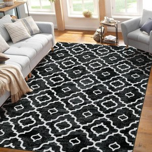 Acekool Tie-Dye Lantern Area Rug Collection, Washable Foldable Faux  Feel, Non Slip, TPR Back, Multicolor Gray Blue Black, Various Sizes - 1 of 4
