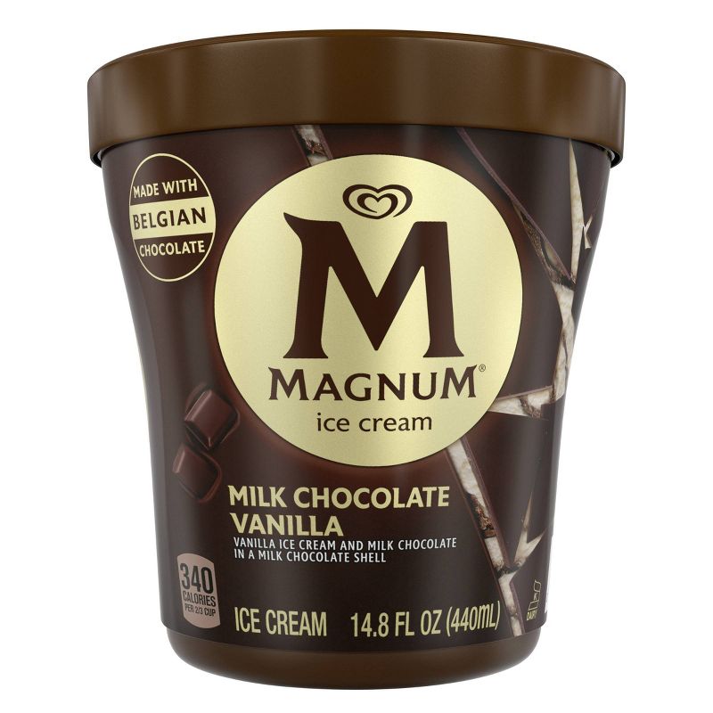 Magnum Tub Milk Chocolate Vanilla Ice Cream - 14.8oz, 1 of 8
