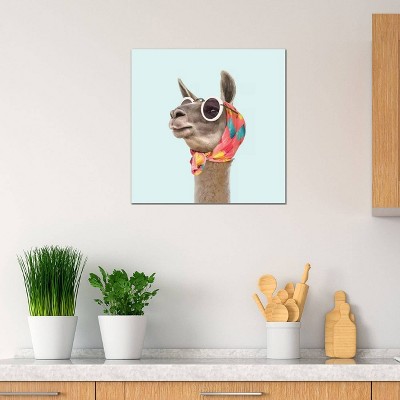 iCanvas Fashion Llama by Paul Fuentes Canvas Print Wall Art