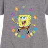 Girls' - SpongeBob SquarePants - So Eggcited Graphic Short Sleeve Fleece Dress - 2 of 4