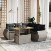 vidaXL Garden Sofa Set Grey - 2 of 4