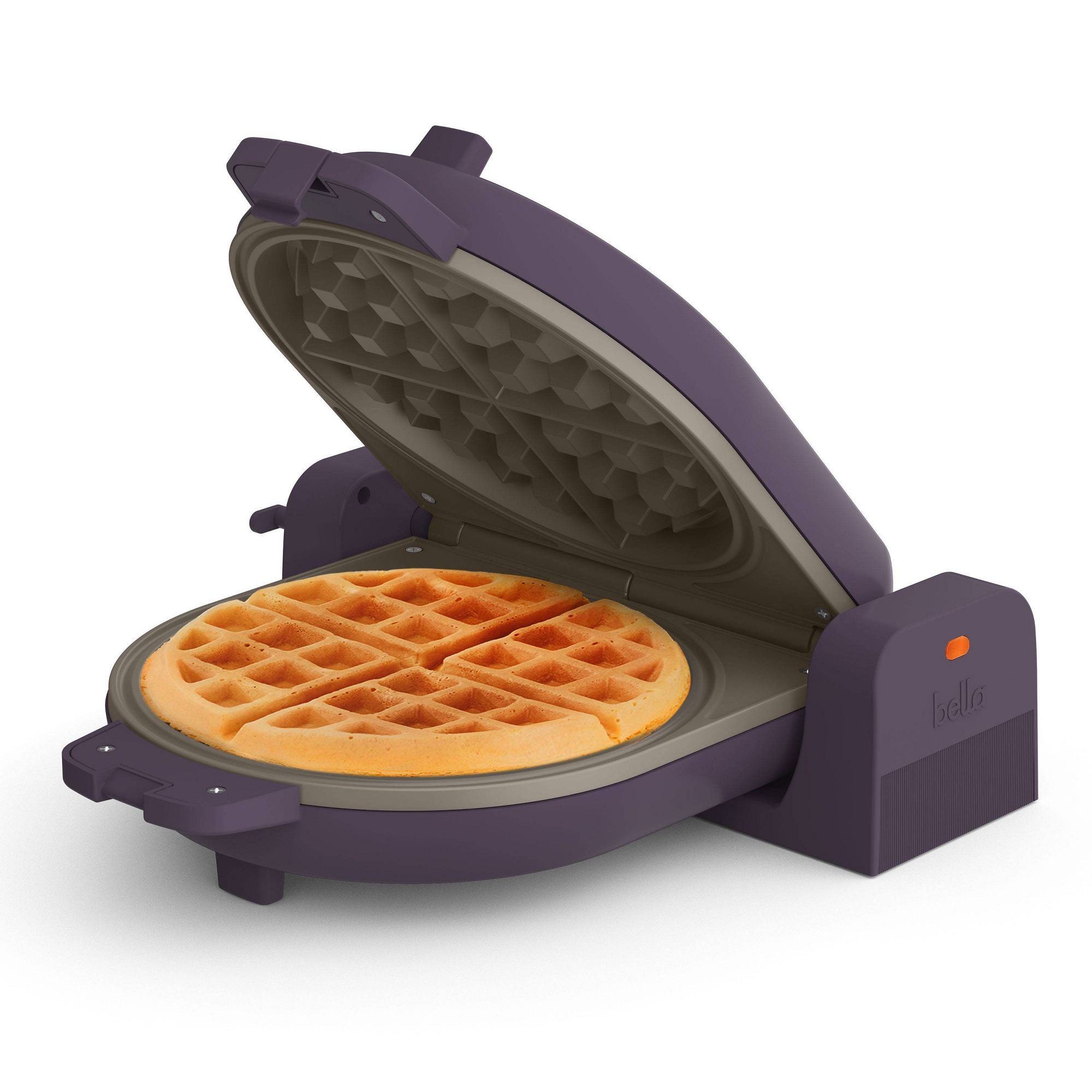 bella Flip and Store Waffle Maker Plum