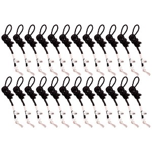 SICURIX Standard Lanyard Hook Rope Style, Black, Pack of 24 - 1 of 3