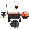YONWAY Foldable Wagon,220 Lbs Capacity Outdoor Camping Beach Cart Steel Frame,Adjustable Garden Utility Rolling Cart with Wheels - 2 of 4
