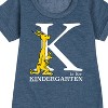 - Dr. Seuss - K Is For Kindergarten Graphic Short Sleeve Fleece Dress - 2 of 4