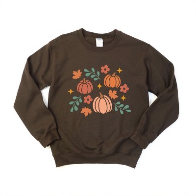 Simply Sage Market Women's Graphic Sweatshirt Pastel Pumpkins