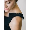 Hope & Henry Womens' V-Neck Rib Knit Tank with Bow - 2 of 4