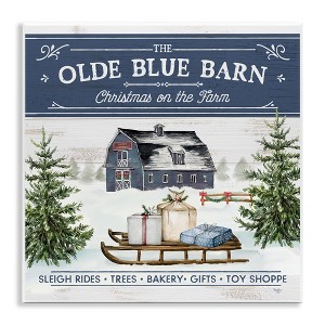 Stupell Industries Christmas on Farm Phrase, 12" x 12" - 1 of 4