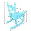 Infurnic Patio Accent Chairs, Outdoor Rocking Chairs with High Back Support, All Weather Resistant for Patio Lawn Backyard, Blue, 14.2"*18.9"*22.44" - 4 of 4