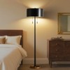 GTCLIGHTING Metal Black Floor Lamp for Living Room,60" Modern Standing Lamp with Dual Pull Chain Switch for Bedroom Office - 2 of 4