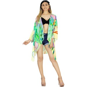 LA LEELA Women's Open Front Summer Vacation Holiday Wear Beach