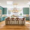 Rennnsan Orlessa 57"W 8-Light Bubble Linear Glass Modern Dimmable Kitchen Island Pendant in Gold - 4 of 4