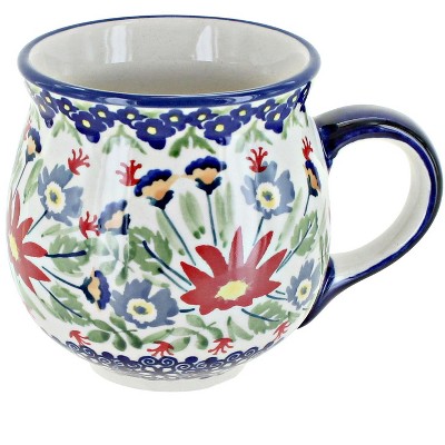 Blue Rose Polish Pottery K090  Manufaktura Bubble Mug