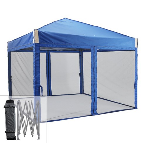 Pop up canopy with hotsell netting 10x10