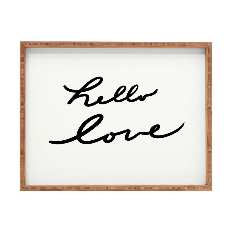 Lisa Argyropoulos Hello Love On White Tray (18") - Deny Designs, 1 of 5