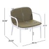 2-Piece Patio Chair Set with Cushions & Rust Resistant Polypropylene Frame, Modern Outdoor Lounge Chairs-3irtyhousy - 4 of 4