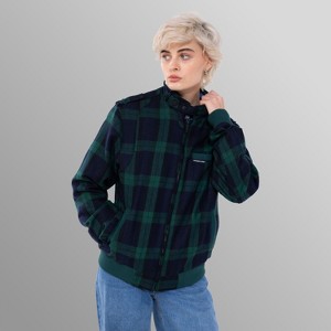 Women's Oversized Wool Iconic Racer Jacket - Green - X Large - 1 of 4