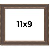 PosterPalooza | Photo Size Elegant Brown Picture Frame - UV Acrylic, Foam Board Backing, Hanging Hardware - 2 of 4