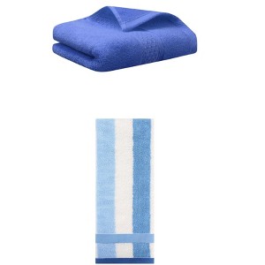 REGALWOVEN Cotton Absorbent Soft Decorative Hand Towels 13" x 30"/13" x 29" 2 Pcs - 1 of 4