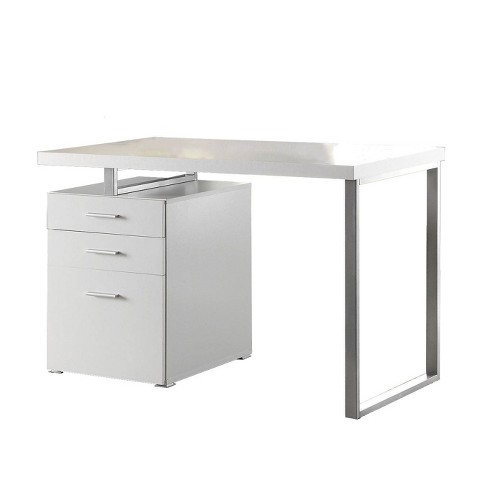 Coaster Home Furniture Home Office File Drawer Writing Desk White