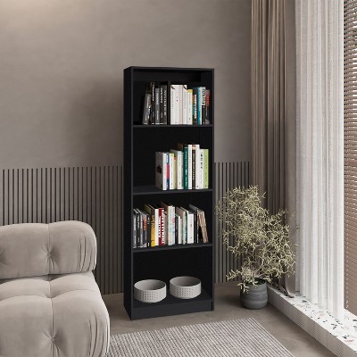 TOAOTBNBO Classic Bookcase, Modern Display Bookshelf with Storage Cabinet, Narrow Tall Book Shelf for Home Office