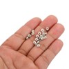 Unique Bargains Rhinestone Small Round Bulk Glass Spacer Beads for Jewelry Making 100 Pcs - 4 of 4