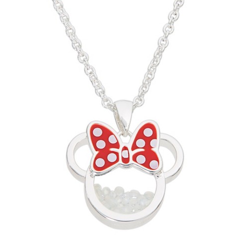 Disney Minnie Mouse Womens Silver Plated Birthstone Shaker