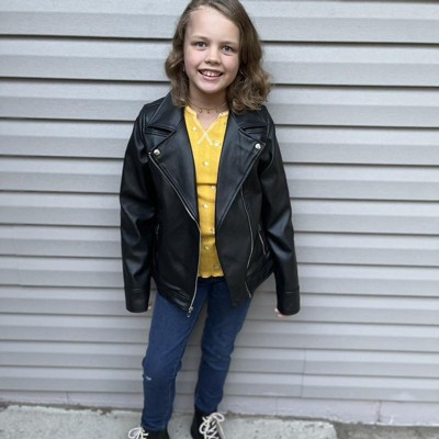 Target kids store leather jacket