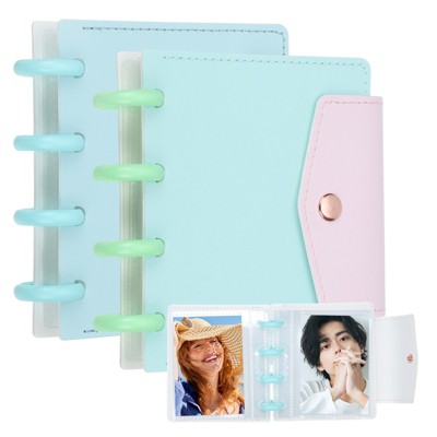 Unique Bargains PP Detachable Kpop Photocard Holder Book 1 Set/2 Pcs