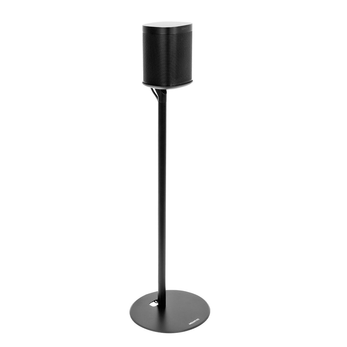 Mount-It! Speaker Floor Stand for Sonos One, SL, and Play:1 [28" Tall] Built-in Cable Management, Lightweight, Space Saving, Enhanced Surround Sound - thumbnail 2