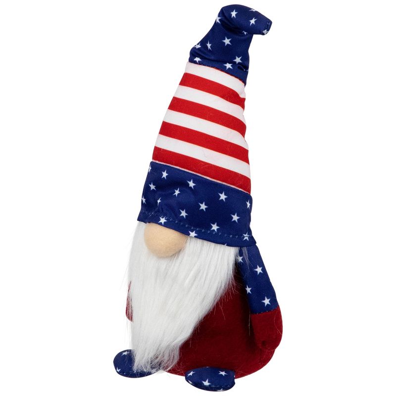 Northlight Patriotic Gnome with Stars and Stripes - 9.5" - Red and Blue, 3 of 6