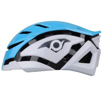 Now FURI - Adult Aerodynamic Bicycle Helmet Sky Blue/White L/XL