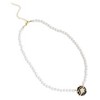 SOHI Women's White Flower Charm Necklace - 2 of 4