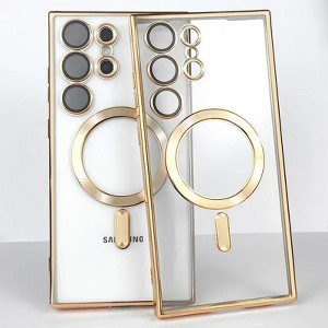 Entronix [Magnetic] Case Compatible with Galaxy S25 Ultra - [Clear Back] Luxury Glossy Cover - 1 of 4